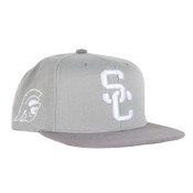 USC Trojans Gray SC Interlock Snapback Hat